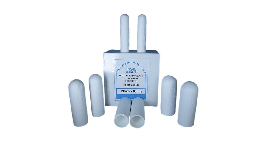 Laboratory extraction thimbles banner